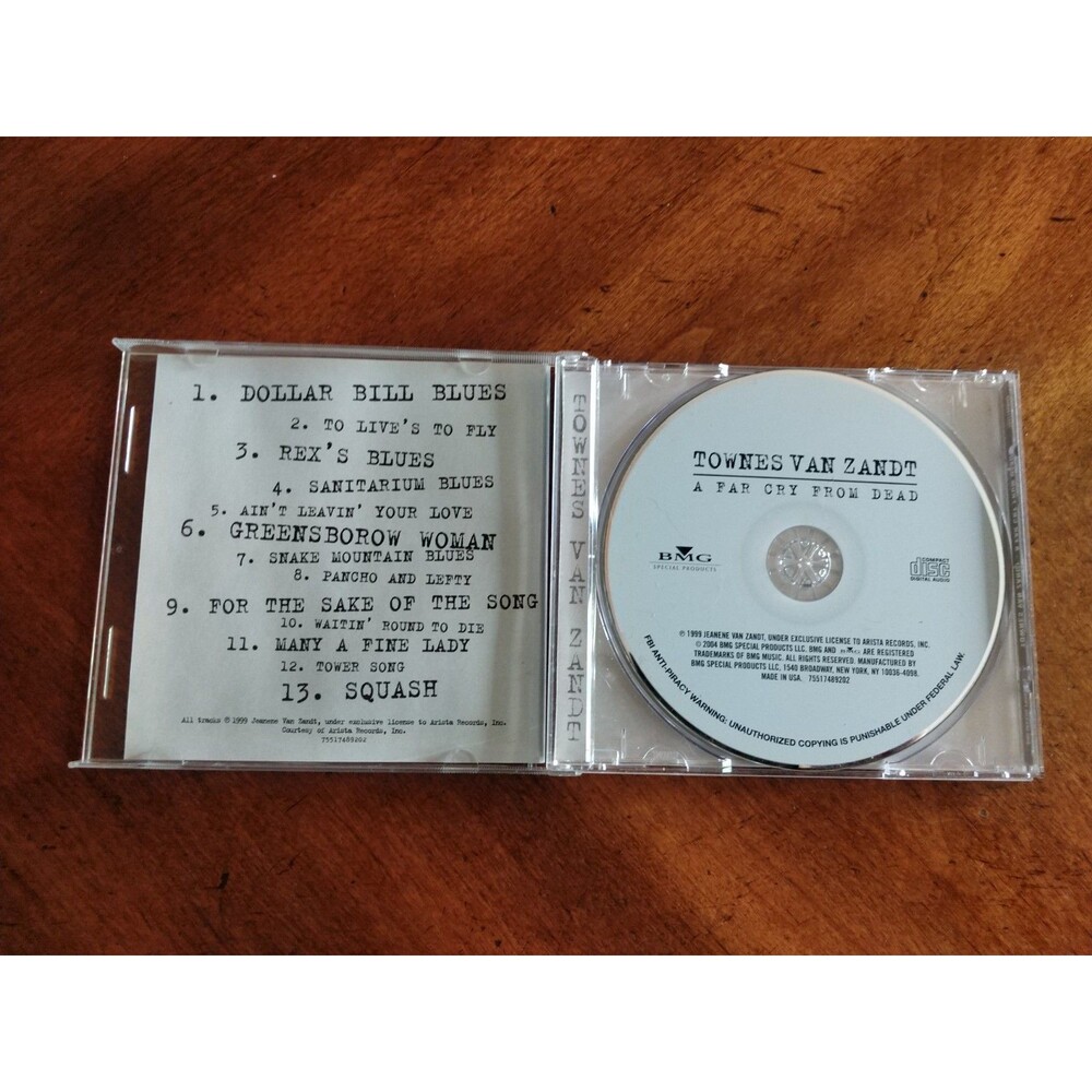 A FAR CRY FROM DEAD / Townes Van Zandt (CD, 2004) GG175 - Picture 7 of 8